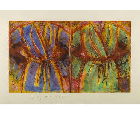 Jim Dine (b. 1935)Behind the Thicket (Carpenter 68)Woodcut, with etching and aquatint extensively hand-coloured in gouache, 1