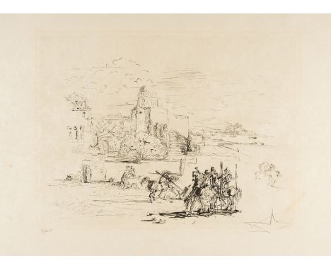 Salvador Dali (1904-1989)Rome and Cadaqués (Field 73-21; M&amp;L 535)Etching, 1972, signed and numbered from the edition of 2