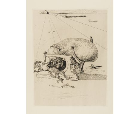 Salvador Dali (1904-1989)Sewing Machine (Field 34-2; M&amp;L 31b)Etching, 1934, from the edition of 60, on Arches wove paper,