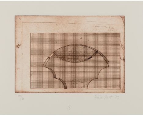 Dieter Roth (1930-1998)Triple Cage (Dobke 205)Etching with drypoint printed in bistre, 1971, signed and dated in pencil, numb