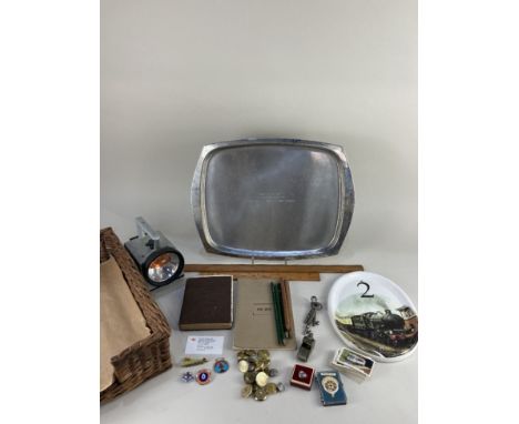 British Railways interest, a collection of British railways memorabilia, to include an LNER whistle and set of three LNER key
