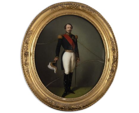 AFTER FRANZ XAVER WINTERHALTER (1805-1873) PORTRAITS OF NAPOLEON III, EMPEROR AND PRESIDENT; and OF EMPRESS EUGENIE A pair, e