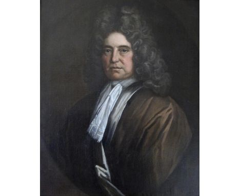 FOLLOWER OF SIR GODFREY KNELLER, Bt. (1646-1723) PORTRAIT OF WILLIAM MOORE OF BARNT GREEN, WORCESTERSHIRE (d.1714) Quarter le