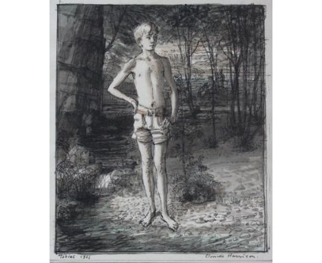 •CLAUDE HARRISON (1922-2009) TOBIAS, THE ARTIST'S SON, 1961; SKETCHES OF HENRIETTA ROBINSON (?), c.1962; SKETCH OF A GIRL, 19