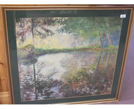 An impressionist print, two limited edition prints and one other picture