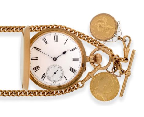 An 18ct Gold Full Hunter Pocket Watch, signed Le Roy & Son, 57 New Bond Street, London, No.22452, 1885, lever movement signed