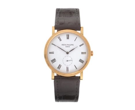 A Fine 18ct Yellow Gold Wristwatch, signed Patek Philippe, Geneve, model: Calatrava, ref: 5119J-001, circa 2006, (calibre 215