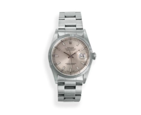 A Stainless Steel Automatic Calendar Centre Seconds Wristwatch, signed Rolex, Oyster Perpetual, Superlative Chronometer Offic