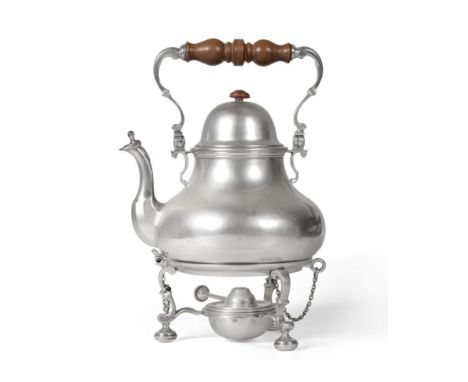 A George V Silver Spirit Kettle, Stand and Burner, the kettle, William Comyns & Sons Ltd, London 1926, the stand Charles & Ri