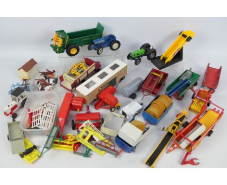 Britains - Corgi - Crescent - Other - An unboxed group of farming related diecast and plastic model vehicles and implements i