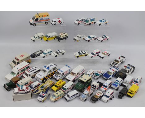 Corgi - Matchbox - Others - Over 40 unboxed diecast and plastic model Emergency vehicles in varioous scales. Lot includes Cor