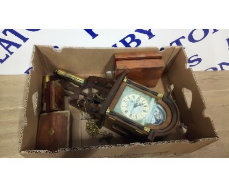 WALL CLOCK (MUST BE BALANCED ON WALL & WOOD BOXES)