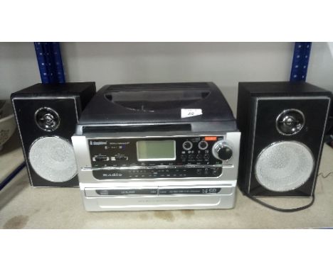 STEEPLETONE RECORD PLAYER & SPEAKERS