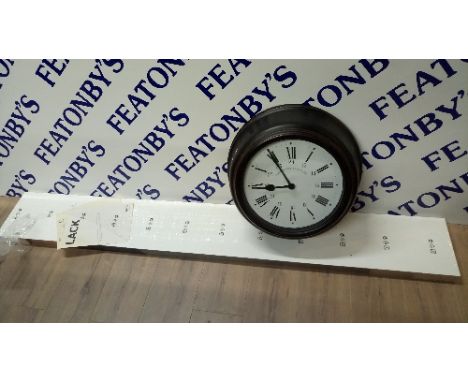 IKEA LACK, INVISIBLE SHELF + LARGE WALL MOUNTED CLOCK