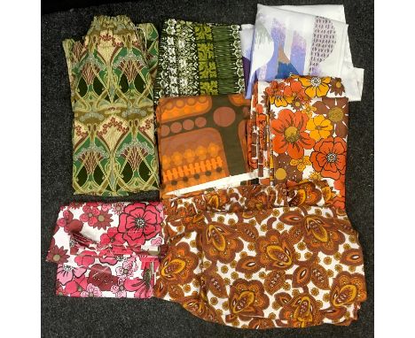 Vintage fabrics - Heals 'Data' designed by Peter Hall and Candida; Liberty 'Ianthe'; others 1960's 