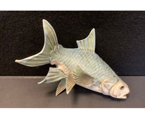 Colin Andrews (contemporary), a studio pottery model Bream Fish, signed, date 2005, 21cm long. 