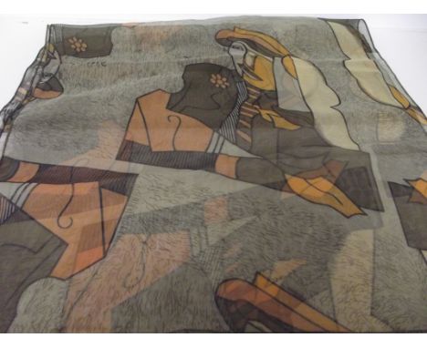 Scarf, possible silk 