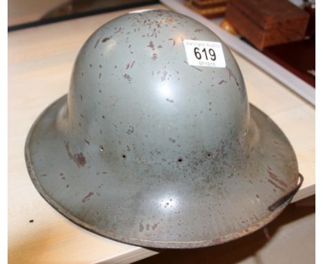 WWI helmet lacking liner