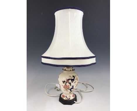 A Mason's table lamp