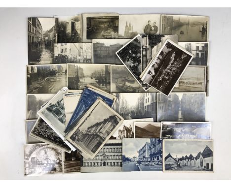 A quantity of vintage postcards including circa 1919 Cologne flood rescuing etc