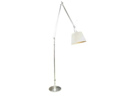 Michele de Lucchi & Giancarlo Fassina for Artimede, a Tolomeo Mega adjustable floor lamp,  the adjustable aluminium frame to 