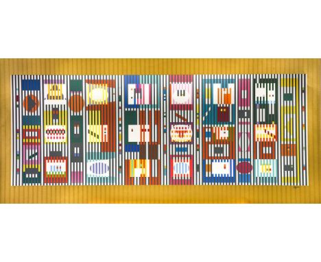 Yaacov Agam (1928-) Coordination IIsigned 'Agam' (lower right); numbered 6/45silkscreen, unframed62 x 128cm