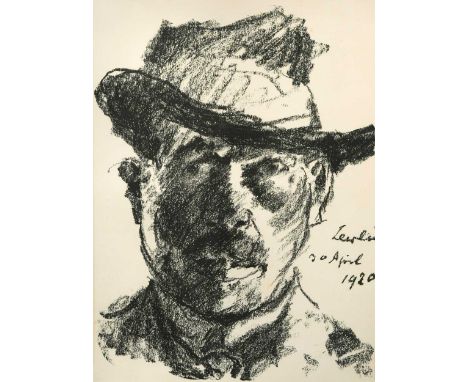 Lovis Corinth (1858-1925)  Self Portrait in a Soft Hat lithograph 32.5 x 24cm   Provenance: With William Weston Gallery, Lond
