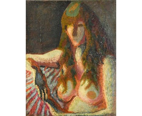 § Zdzislaw Ruszkowski (1907-1991) Portrait of Annasigned 'Ruszkowski' (lower right); dated 1965 to the reverseoil on canvas76