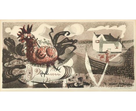 § Michael Rothenstein RA (1908-1993) Cockerel in a landscape, 1948signed 'Michael Rothenstein' (lower right)lithograph22.5 x 