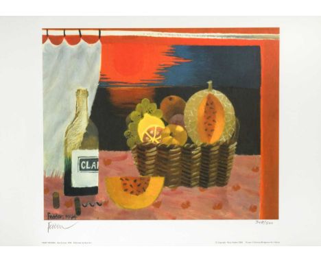 § Mary Fedden OBE, RA, RWA (1915-2012) Red Sunset, 1994signed 'Fedden' (lower left); numbered 348/500offset lithograph on wov