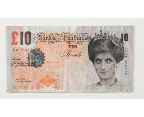 § Banksy (British) Di-Faced Tenner, 2004offset lithograph7.5 x 14.5cmProvenance:with Laz Emporium, London and accompanied by 