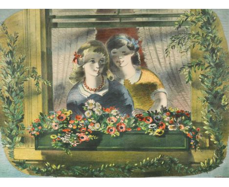 § Barnett Freedman CBE, RDI (1901-1958) The Window Box; a design for Lyons Teashopsfacsimile signed and dated 'Barnett Freedm