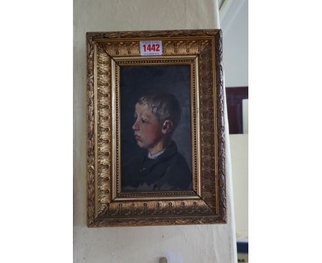 Swedish School,&nbsp;late 19th century, head and shoulder portrait of Carl Jorgen Blix, inscribed verso, oil on board, 18 x 1