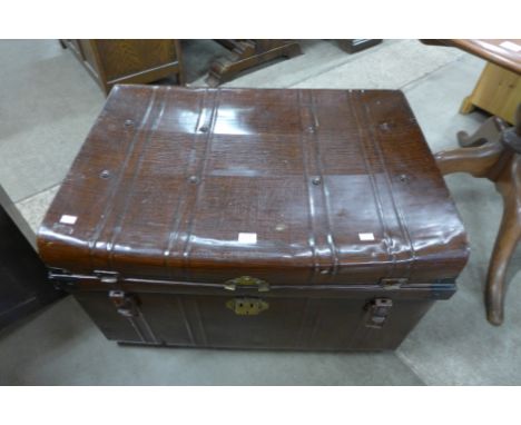 A Victorian tin trunk