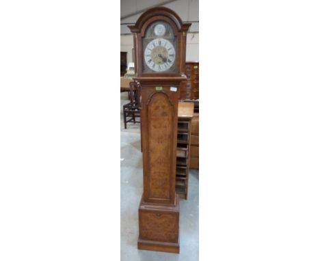 A walnut longcase clock of recent manufacture. 68' high