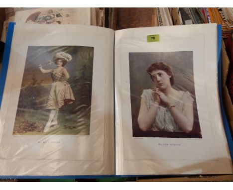A collection of 40 theatrical portrait prints c.1900