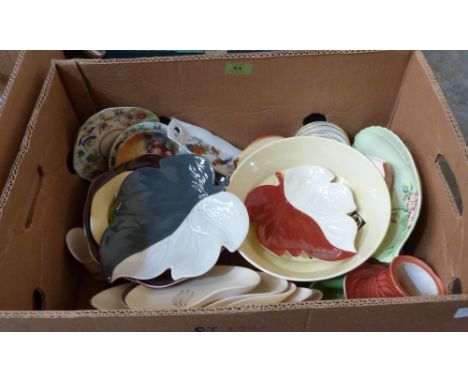 A box of Carlton Ware and other ceramics