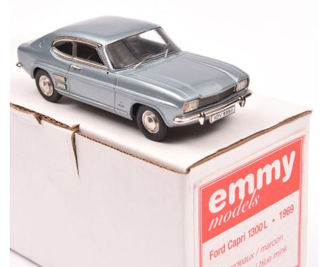 An Emmy Models Mk.1 Ford Capri 1300. Produced by Kenna for this Swiss based Company, this Limited Edition example (232/800) i