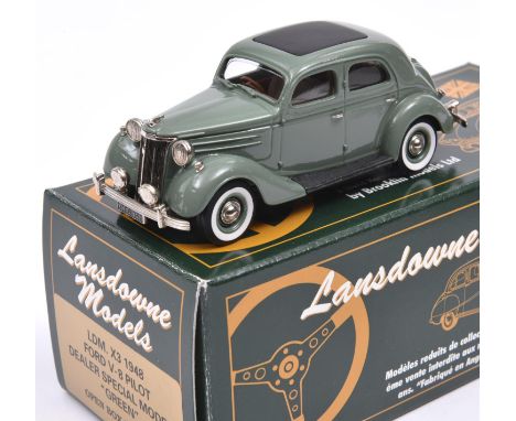 Lansdowne Models LDM.X3 1948 Ford V8 Pilot. A 'Dealer Special Model' in light green with tan seats, 'OPG 147' number plates, 