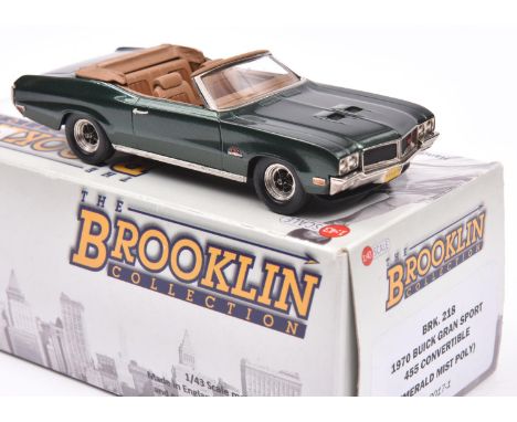 Brooklin Collection BRK 218 1970 Buick Gran Sport 455 Convertible. In 'Emerald Mist Poly'. With light brown interior. Boxed. 
