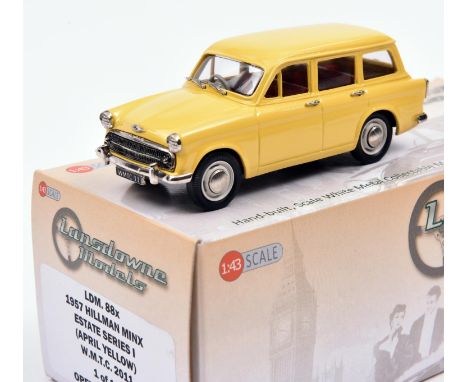 Lansdowne Models LDM.88x 1957 Hillman Minx Estate Series I. A 2011 W.M.T.C. Limited Edition 1/105 produced in 'April Yellow' 