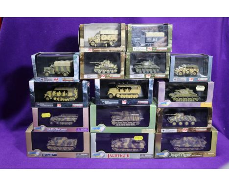 15 Hobbymaster and Dragon Armor Tanks and other Military Vehicles. Hobbymaster- Sd.Kfz.234/2 'Puma' 1944. Sd.Kfz.7 German 8 T