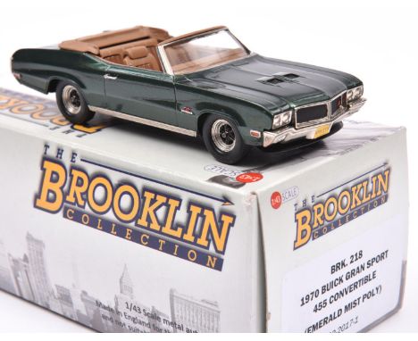 Brooklin Collection BRK 218 1970 Buick Gran Sport 455 Convertible. In 'Emerald Mist Poly'. With light brown interior. Boxed. 