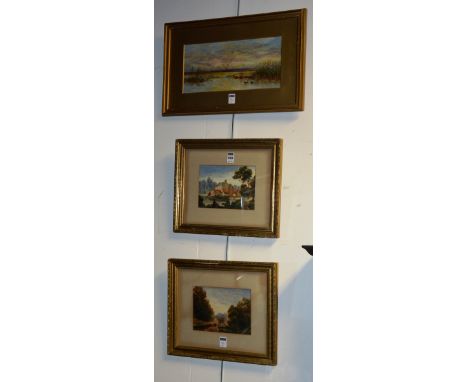 19th Century School'Graham & Lang's Mills, Kelvin'Pair of watercolours, monogrammed 'JG' to verso, 13 x 19cm, together with a
