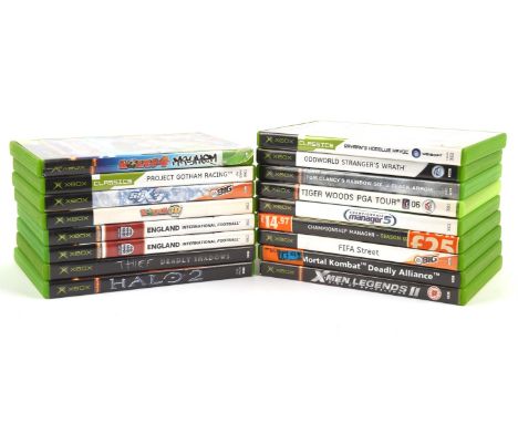 An assortment of 17 Xbox games (PAL) Highlights include: Mortal Kombat Deadly Alliance, X-Men Legends II: Rise of Apocalypse,