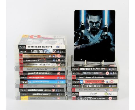 PlayStation 3 (PS3) bundle of 22 games (PAL) Highlights include: Star Wars The Force Unleashed [Steelbook Edition], Resistanc