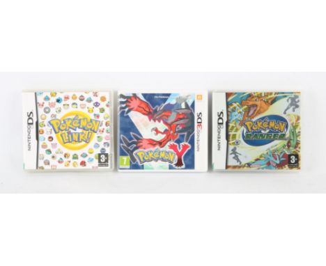 Nintendo DS Pokémon triple-game bundle (PAL) Includes: Pokémon Ranger, Pokémon Y and Pokémon Link! Condition Report:  Games a