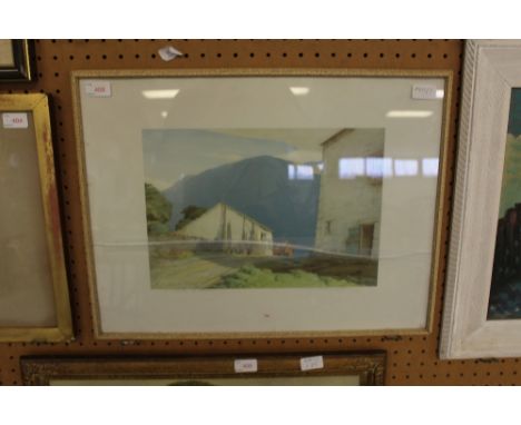 William Heaton Cooper (1903-1995) - Signed colour print - 'A Lakeland Farm', 26cm x 38cm, signed and titled in pencil to marg