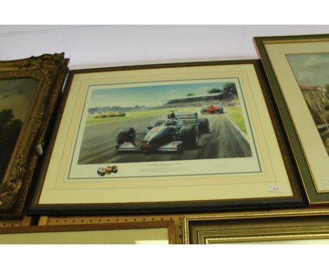Formula 1 print - David Coulthard, Silverstone 1999