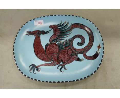 Poole dragon plate